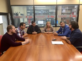 Reunión mantenida con los representantes del PSOE en el Ayuntamiento Reunión mantenida con los representantes del PSOE en el Ayuntamiento